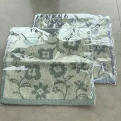 花柄タオルハンカチ2枚セット