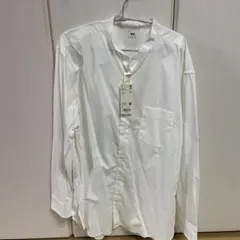 UNIQLO EFCブロード スタンドカラーシャツ ホワイト L