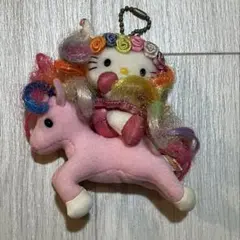 レア　2001年　ハローキティ　ウイングピース　ユニコーン　ぬいぐるみ