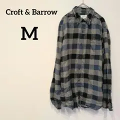 美品✨ Croft & Barrow 【M】 長袖シャツ チェック柄 ネルシャツ