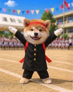 【1018】秋田犬 ステッカーシール・缶バッジ・キーホルダー