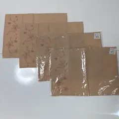 花柄刺繍 ランチョンマット 4枚セット