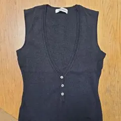 LAUTREAMONT ブラックニットベスト サイズ2