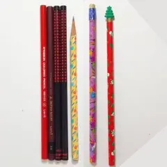 鉛筆いろいろセット計7本 HB 4B 赤鉛筆 三菱鉛筆 消しゴム付き 他