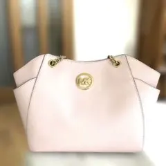MKマイケルコース チェーンショルダーバッグ　トートバッグ　桜色ピンク
