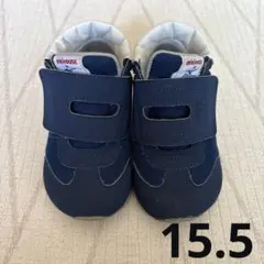 美品　ミキハウス ミズノ　15.5cm ネイビー スニーカー