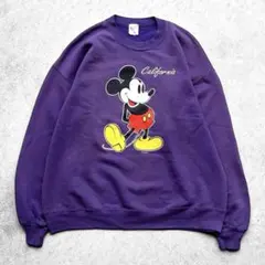 希少色 90s USA製 Velva Sheen ミッキーマウス スウェット