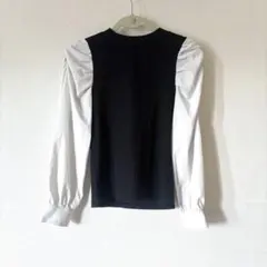 ingni パフスリーブ切り替えニット