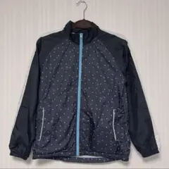 キッズ 子供服 ジャンパー ネイビー ドット柄 ジャケット スポーツ