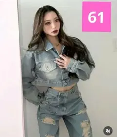 アベイル❤61サイズブルーデニムパンツ SUREVE‪×Shoko翔子さんコラボのサムネイル