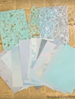 【A】コラージュ素材　素材紙　ヴィンテージ　背景　装飾　おすそ分け　26枚