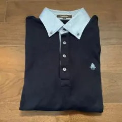 Paul Stuart 長袖 ポロシャツ ネイビー Lのサムネイル