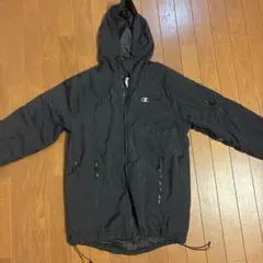 Champion ブラック ナイロンジャケット