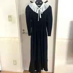 スナイデル SNIDEL プリーツカラーニットワンピース