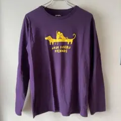グラニフ ナガスギルフレンズ 長袖 Tシャツ パープル M コットン ロンTのサムネイル