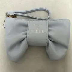 Maison de FLEUR リボンポーチ ライトグレーのサムネイル