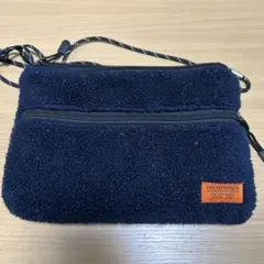 ネイビー フリース ショルダーバッグ