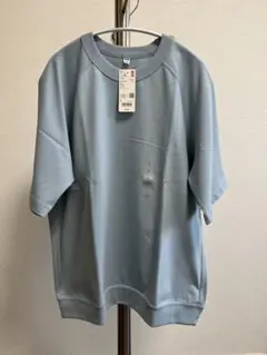 【レア新品】ユニクロ　ラグランスリーブＴシャツ 五分袖　L