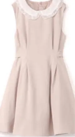 大幅値下げ！美品！アンミール　襟レース　ノースリーブワンピース