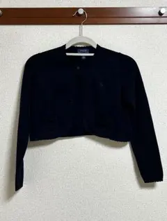 ネイビー ショート丈カーディガン