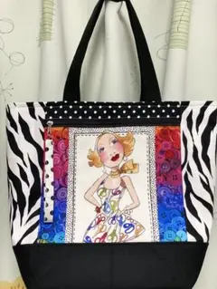 トートバッグ ハンドメイド アレキサンダーヘンリー×ロラライハリス