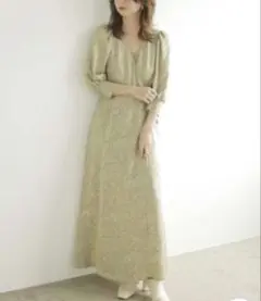 FRAY.I.D ジャガードフラワーカシュクールワンピース