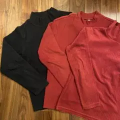 【3枚セット】UNIQLO ユニクロ　フリース　ハイネック　140