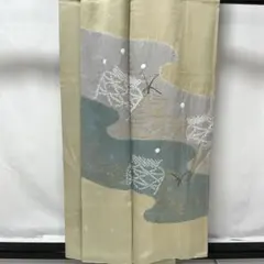 D853 訪問着 吹き寄せ文 金彩 一つ紋 正絹 着物 単衣 - メルカリ