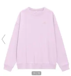 新品 GU GIRLS オーバーサイズ スウェットプルオーバー (長袖)JR