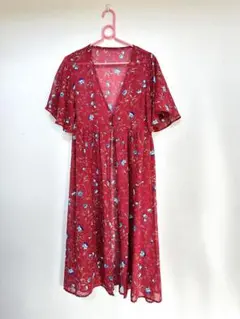 INGNI 花柄フレアスリーブロングチュニック