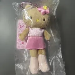 新品 Hello Kitty マスコット キーホルダー 日焼けキティ　ヒョウ