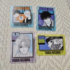 サカデイタワレコカフェ アクリルバッジ 楽 スラー シン 夏生 4点 まとめ売り