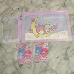 サンリオウエハース9 チェーン付きファスナーケース リトルツインスターズ セット