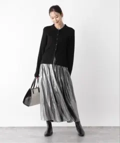 箔プリントギャザースカートGLOBAL WORK グローバルワーク シルバーのサムネイル