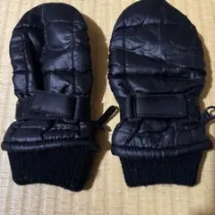 キッズ用手袋 ブラック 3-4才