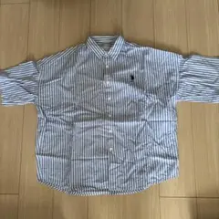 U.S. POLO ASSN. ストライプ 半袖シャツ M