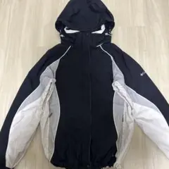 Columbia ナイロンジャケット 黒/白 フード着脱可