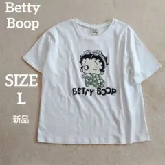 ベティちゃん ベティブープ 半袖Tシャツ Lサイズ 白 ラインストーン 新品のサムネイル