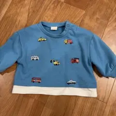 SIMPLE FREE 車刺繍 トレーナー 70