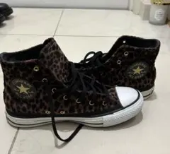 CONVERSE ヒョウ柄 ハイカットスニーカー 23.5cm