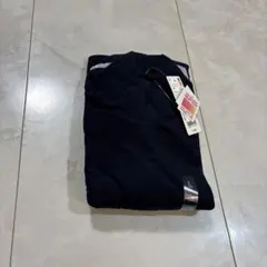 UNIQLO ユニクロ　ヒートテックフリースモックネックTシャツ　L 紺色