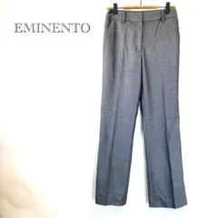 【EMINENTO エミネント】 スラックス XS グレー ストレート 春夏