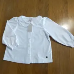 petit main 襟付きホワイトシャツ 100cm