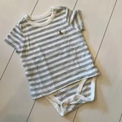 baby GAP ストライプロンパース 6-12ヶ月