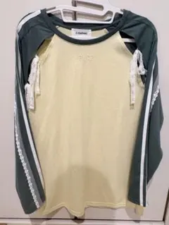 CIAOPANIC 長袖Tシャツ イエロー/グリーン
