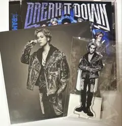 藤原樹アクリルスタンドCDアザージャケットセットBREAK IT DOWNランペ