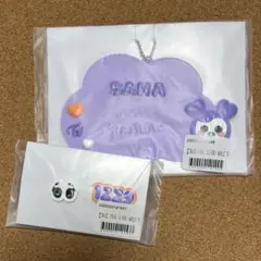 サナ　TWICE オンラインくじ ラバーネームキーホルダー ピンズセット 新品