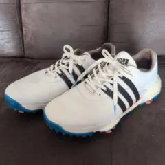 adidas ゴルフシューズ ホワイト/ブラック/ブルー