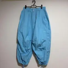 ライトブルー ワークパンツ ドローコード付きのサムネイル