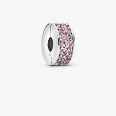Pandora パンドラ S925 スパークリング ピンククリップチャームのサムネイル